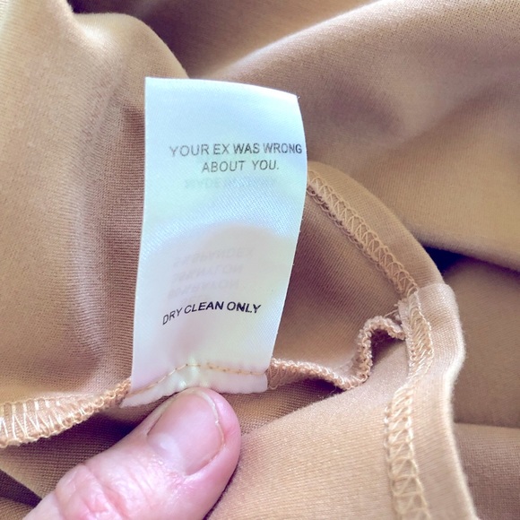 LPA tan one shoulder thong bodysuit - Picture 7 of 7